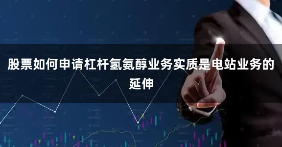 股票如何申请杠杆氢氨醇业务实质是电站业务的延伸